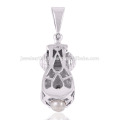 Amethyst And Pearl Gemstone 925 Sterling Silver Pendant